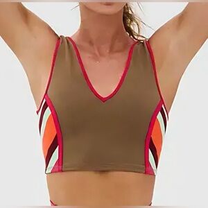 Free People FP Movement Never Better Colorblock Crop Top- Moonrock
Combo Sz XS/S